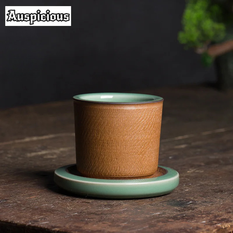 Celadon Ceramic Cup - 110ml High-end Longquan Celadon Teacup buatan