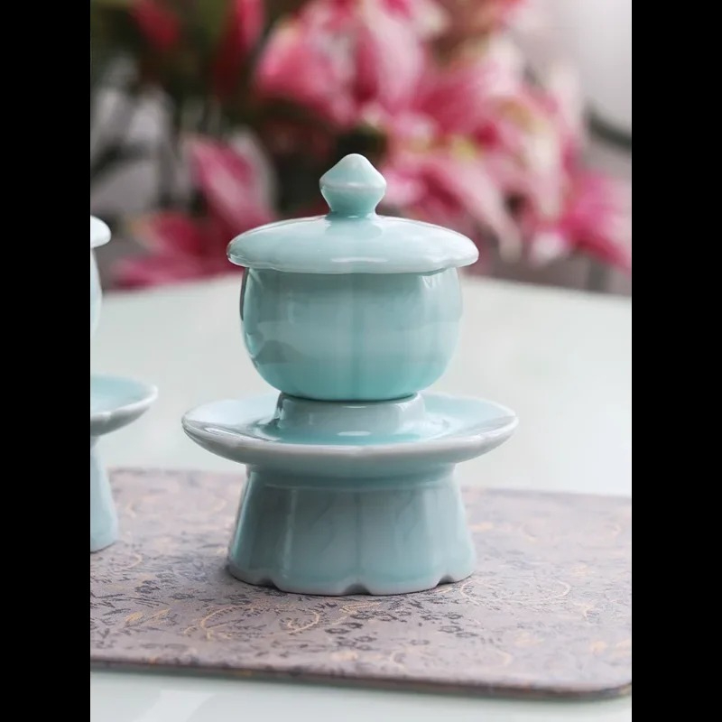 Cangkir Teh Kecil Celadon deng - Celadon Ceramic Cup ulasan dan harga