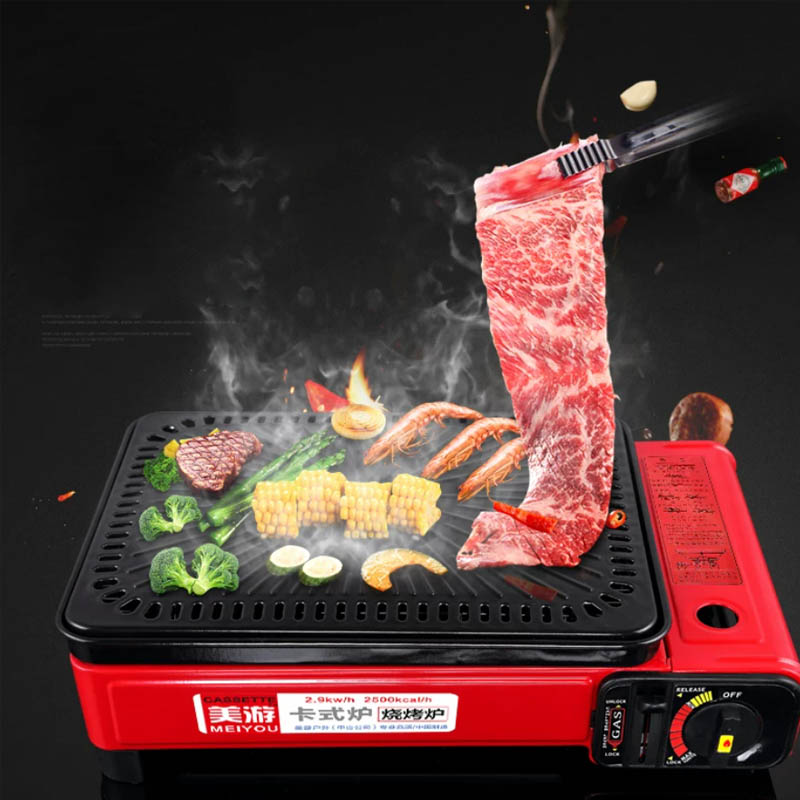 Pemanggang Barbekyu Gas Portab - Korean Bbq Grill ulasan dan harga