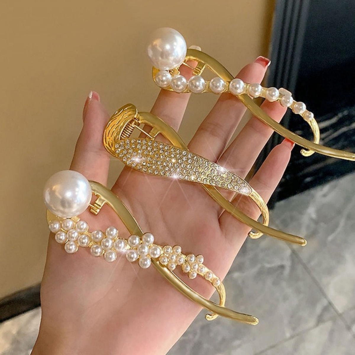 Jepit Rambut Mutiara Glitter E - Korean Lifestyle & Kids Boutique ulasan dan harga