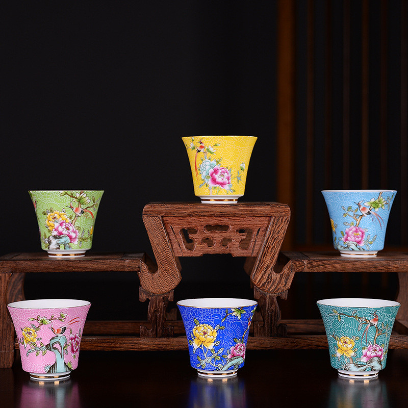 Cangkir Teh Keramik Enamel Clo - Celadon Ceramic Cup ulasan dan harga