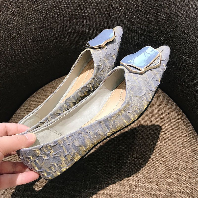 Sepatu Wanita Flat Pointed Toe - Korean Lifestyle Trends ulasan dan harga