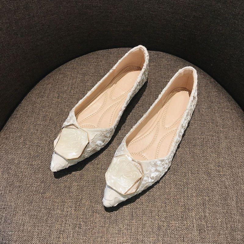 Sepatu Wanita Flat Pointed Toe - Korean Lifestyle Trends ulasan dan harga