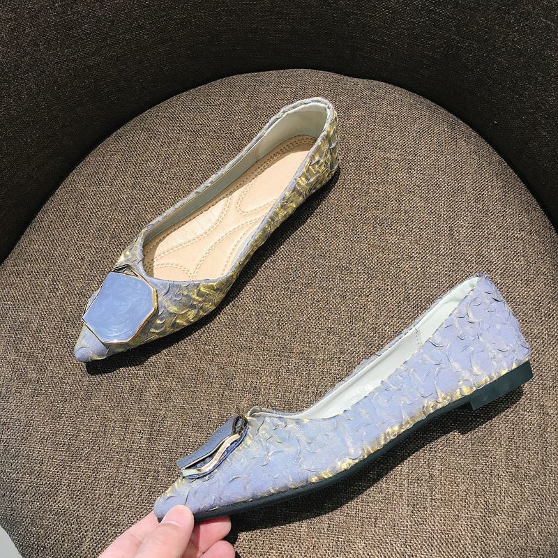 Sepatu Wanita Flat Pointed Toe - Korean Lifestyle Trends ulasan dan harga
