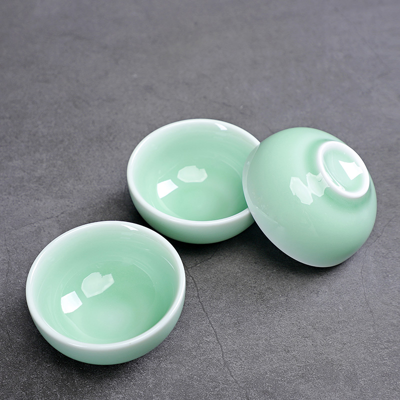 Celadon Set cangkir teh ikan l - Celadon Ceramic Cup ulasan dan harga